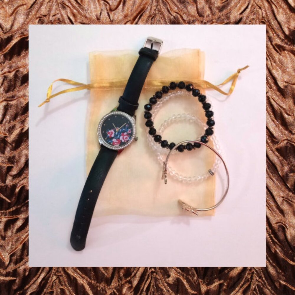 Watch, Bracelets, Bangle Gift Set (4 items for 1 price!)
